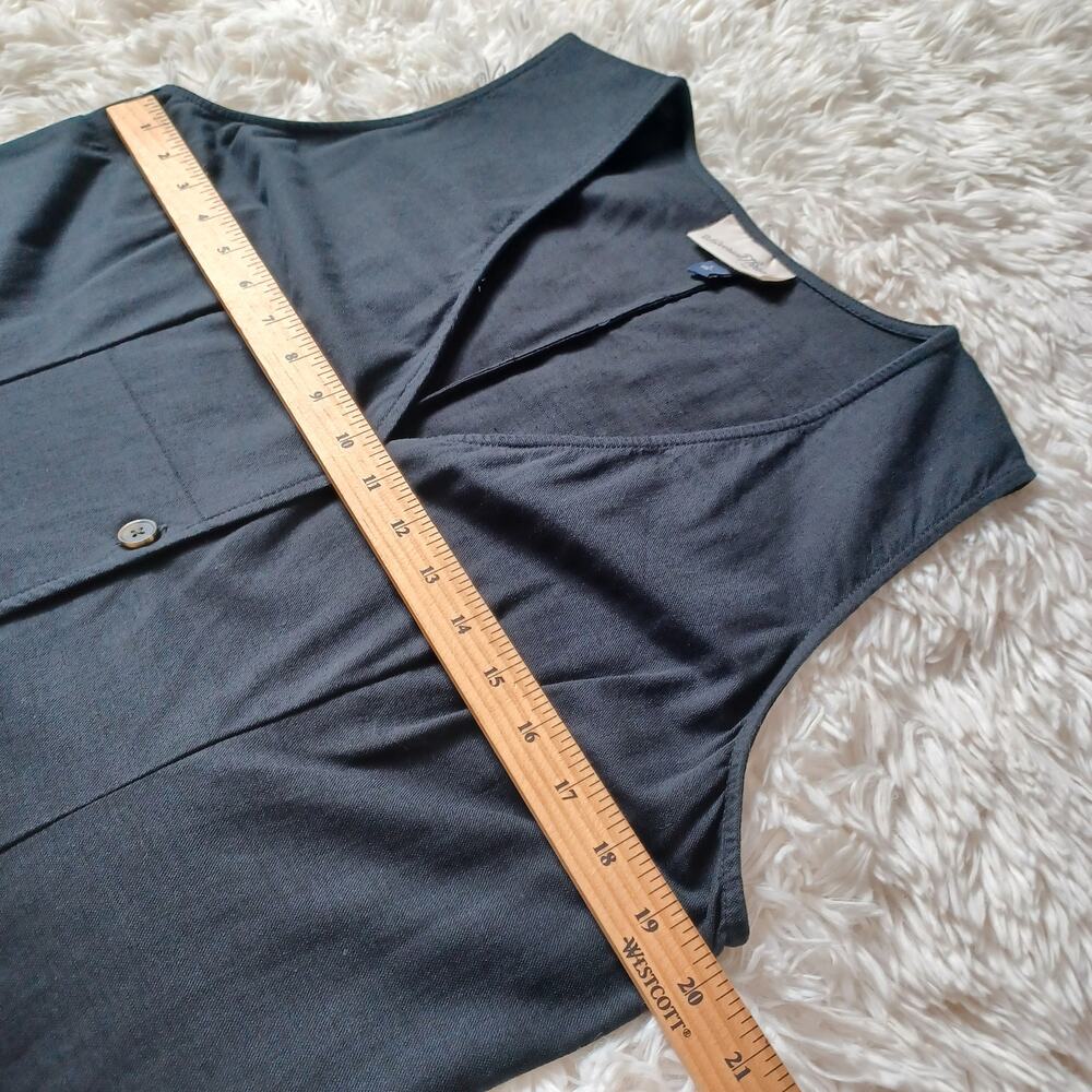 Universal Thread Black Button-Front Godet Mini A-… - image 4